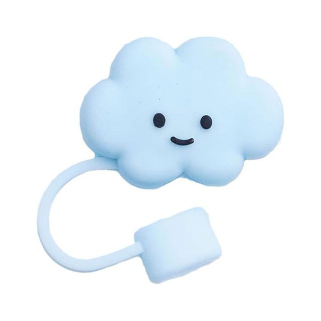 Couvre-pointes de Paille Couvre-Pailles Capuchon pour Pailles Réutilisables Protecteurs de Nuages 1x