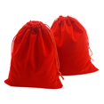 thumbnail image 4 of MYG 10 Drawstring Velvet Jewelry Bags Wedding Party Favor Gift Pouch Red, 4 of 9