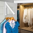 thumbnail image 1 of Sale Today Clearance! Over The Door Hanger Folding Invisible Door Rear Hook With Extendable Hanger, 1 of 8