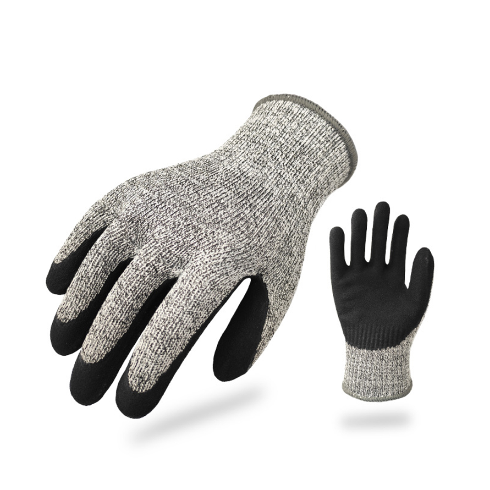 Cut Resistant Gloves Nitrile Coated Safety Work Gloves Excellent Grip on Plam & Fingers for