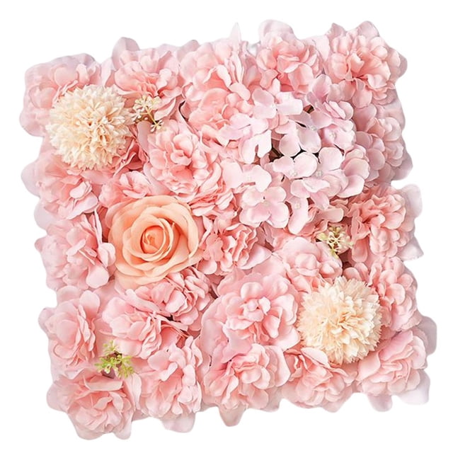 MesaSe Flower Screen Hydrangea Decorative Silk Flower Panels Backdrop for Wedding Stage White