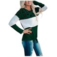 thumbnail image 2 of RKSTN Sweaters for Women Fashion Stripe Leopard Print Comfortable Long Sleeves Sweater Tops Fall Sweaters, 2 of 9