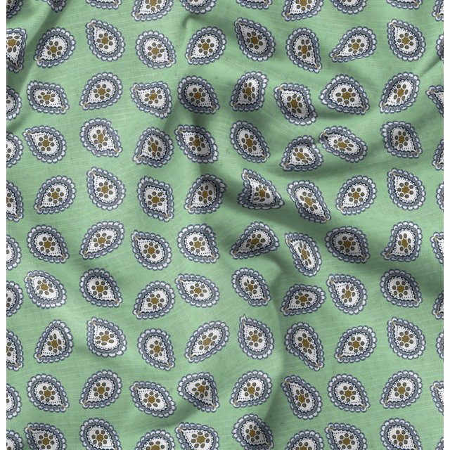 Soimoi polyester Crepe Fabric Abstracts Abstract Printed Craft Fabric by the Yard 42 Inch Wide