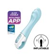 thumbnail image 3 of Satisfyer Vibromasseur à Pompe à Air 5+ Vibe à Point G Bleu, 3 of 5
