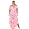 thumbnail image 4 of White Mark Women's Cold Shoulder Tie Dye Maxi Dress, 4 of 6