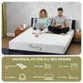 thumbnail image 4 of ViscoLogic Gemini 12 Inch Queen Mattress With Cooling Gel Medium Firm Foam For Sleep Cooler, CertiPUR-US® Certified Foam, Mattress in a Box, 4 of 6