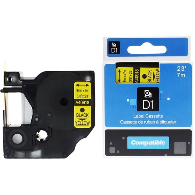 Premium Tape Label Tape - Alternative for Dymo A40918