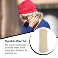 thumbnail image 2 of fastboy Turban Nœud Style Simple Hijab Bonnet Extensible Respirant Bonnet de Perte Accessoires pour Femmes Beige, 2 of 5