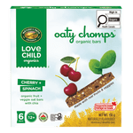 Love Child Organics Oaty Chomps Cerises + Barre de snack des épinards 138g boîte