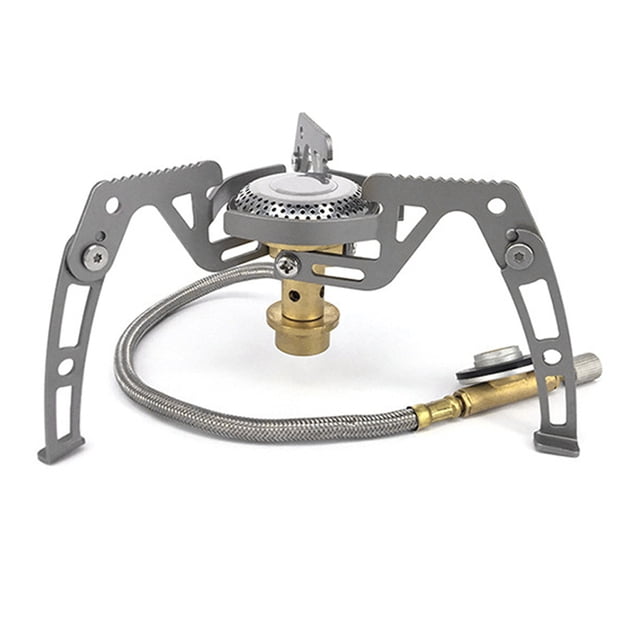Mini Réchaud de Poche 3500 W Réchaud à Gaz de Camping Réchaud de Randonnée Brûleur au Butane avec Sac de Rangement pour