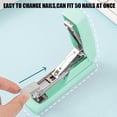 thumbnail image 4 of Dvkptbk Abs Stapler Agrafeuse Couleur Macaron Agrafeuse Maison Portable Mini Étudiant Reliure Bureau Réservable Couture Moyenne Agrafeuse Sans Effort Mobilier, 4 of 6