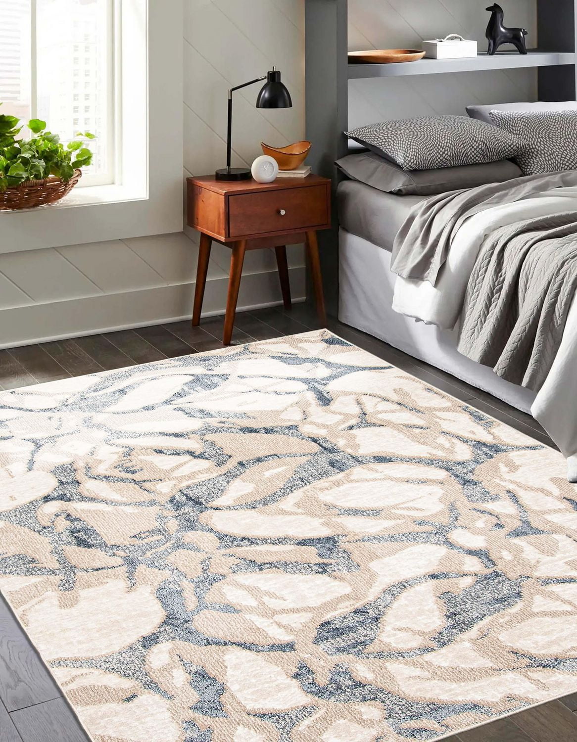 ECARPET Azalea Tapis Contemporain / Moderne pour Salon, Chambre, Salle A Manger, Entrée, Couloir et Plus Encore.