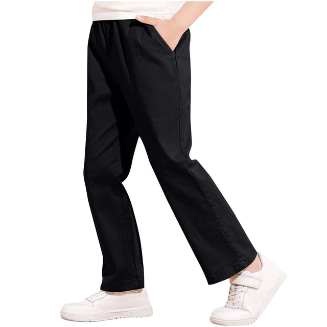 RXIRUCGD 2025 Summer Clothes for Kids Children's Spring And Summer Solid Color Suit Pants And Full Length Pants For Kids