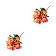 thumbnail image 1 of Decodeary Realistic Appearance Flower Decoration For Low Maintenance Garden Easy To Clean Cloth Decorations Fake Plants Flowers JH1242 Orange 2Set, 1 of 6