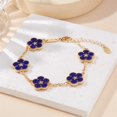 thumbnail image 3 of Versatile Double Bracelet with Five Small Flowers As A Gift for Couples, 3 of 4