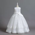 thumbnail image 5 of Robes Fille Robe Formelle pour Filles Robes Blanches pour Filles Robes de Bal pour Filles Tenue pour la Journée des Enfants Filles Mode, 5 of 5