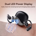 thumbnail image 2 of Refurbished Veatool M62 Wireless Earbuds, Open Ear Headset with Microphone Touch Control, Bluetooth 5.4, Black, 2 of 3