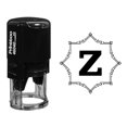 thumbnail image 1 of Printtoo Self Inking Rubber Stamp Octagon Celtic Swirl Frame Alphabet Z Monogram Initial R-40 Office Stationary, 1 of 4