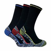 Sock Snob - Mens 6 Pack Bamboo Work Socks for Steel Toe Boots