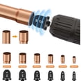 thumbnail image 1 of Swaging Tool Drill Bit Set 5 Flare Expanders Or 6 Pipe Expanders 1/4-Inch Hex Shank HVAC Tool Copper Pipe Bits, 1 of 5