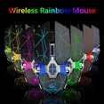 thumbnail image 2 of TSV Souris de Jeu Sans Fil Rechargeable pour Ordinateur PC USB 2,4 GHz, Souris Optique Rétroéclairée RVB Arc-en-Ciel avec 3 DPI Réglables, 7 Boutons, Souris Ergonomique pour PC Portable Mac Gamer Officer, 2 of 10