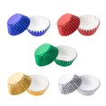 thumbnail image 3 of 100 Pieces Cupcake Paper Liners Mini Non-Stick Molds Cupcake DIY Baking Muffin Baking Molds DIY Pastry Chocolate Home Kitchen Bakeware, Red, 3 of 9