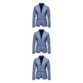 thumbnail image 2 of Maytalsory Stylish And Professional Suit Jackets For Timeless And Classic Style Slim Fit blue 3XL 3Set, 2 of 6