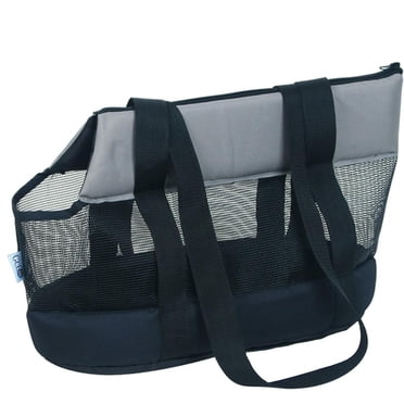 Yinanstore Pet Travel Carrier Bag, Portable Pet Bag - Foldable Breathable Pet Carrier, Travel Carrier Bag for Dogs or Cats, Pet Cage Carrying Handbag - Black L