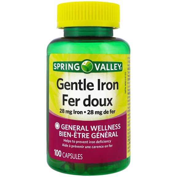 Spring Valley Gentle Iron, 28mg