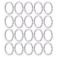 thumbnail image 1 of DEBGFS 100Pcs Key Split  Rings Metal Key Rings Durable Flat Key Rings for Key Chains, 1 of 6