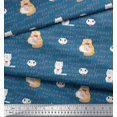 thumbnail image 3 of Soimoi Poly Georgette Fabric Sweet Cat Kids Decor Fabric Printed Yard 52 Inch Wide, 3 of 3