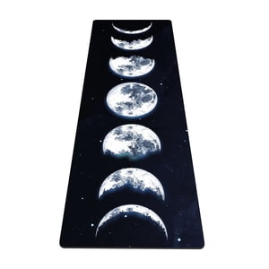 nuveti Yoga Mat Print Extra Thick TPE Non Slip Fitness Exercise Mat with Carrying Bag 72""x24"" Extra Thick 6MM Exercise & Workout Mat for Yoga Pilates Fitness and Floor Exercises
