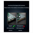 thumbnail image 3 of Type-C Portable Hard Drive Chassis Intelligent Digital Display 2.5 Inch Laptop External SATA Serial Port U25T, 3 of 10