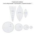 thumbnail image 1 of Kit de Gabarit Règle en Acrylique pour Courtepointe Broderie Durable Pratique Portable Réutilisable Bricolage Fabrication Couture Artisanat Artisanat pour Professionnels 7 Pcs/ensemble, 1 of 9