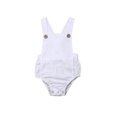 thumbnail image 1 of EYIIYE Barboteuse en Coton pour Bébé Sans Manches à Bretelles Combinaison de Couleur Unie, 1 of 6