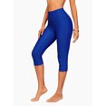 thumbnail image 1 of Charmo Capris Swimming Pants for Womens Wider Waisted Leggings Sport Rash Guard Surf Pants, 1 of 6