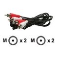 thumbnail image 1 of Steren - Audio cable - RCA male to RCA male - 25 ft - shielded - black, 1 of 2