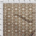 thumbnail image 3 of oneOone Polyester Spandex Brown Fabric Floral Dress Material Fabric Print Fabric By The Yard 56 Inch Wide, 3 of 4