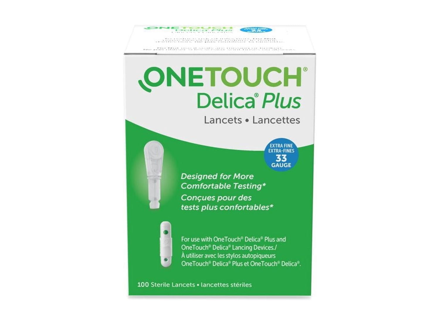 OneTouch® Delica® Plus 33G Lancet (100)