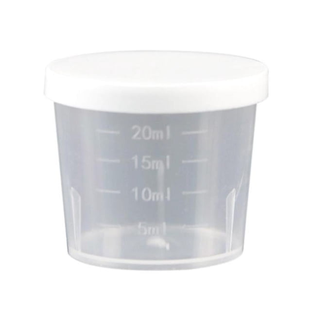 1/5 Pcs Médicament Médicament Plastique Tasse de Mesure Guidée 20/30 T2P4