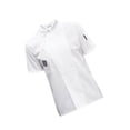 thumbnail image 1 of Chef Jacket Short Sleeve Cooking Clothes Simple Chef Kitchen Hotel Pub Coat for Restaurant White L, 1 of 8