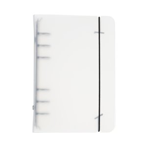 Uxcell A6 Couverture de la bouteille, 1 Pcs PP 6 Bague ronde Binder Cover avec ceinture de fixation noire