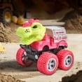 thumbnail image 4 of Dinosaur Construction Car Toy, Press And Go Motion Vehicle, Simulation Excavator Truck Model, Inertia Powered Push Drive Toy, Durable Plastic Engineering Vehicle With Grip Wheels, 4 of 6