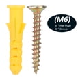 thumbnail image 1 of Self Drilling Screws, Anti Slip and Rotate Resistant Extension Wall Plug Installation Quick and Efficient Self Tapping Screws for Concrete Solid Limesand Brick, 1 of 7