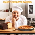 thumbnail image 4 of Gutsdoor 9.5 Inch Tart Pan Nonstick Pie, Quiche Pan with Removable Bottom Round Quiche Baking Dish Pie Pans, 4 of 7