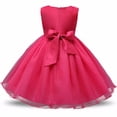 thumbnail image 2 of AAMILIFE Girl Princess Flower Dress Tutu Wedding Birthday Party Child Dress Kids Costume, 2 of 3