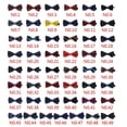 thumbnail image 3 of Men Colorful Pattern Formal Necktie Adult Male Business Meeting business bowtie Wedding Polyester Yarn Bowtie, 3 of 7