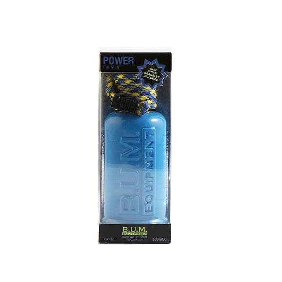 Bum Equipment Power with / wrap Bum Bracelet For Men Eau De Toilette Spray 100ml