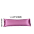 thumbnail image 3 of Ice Silk Long Body Pillowcase Waterproof Pillow Cover Cooling Satin Body Pillow Case, Soft Breathable Comfortable Sleep Protection Cover, For Couple Bedroom Home Rest Use, 3 of 6