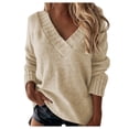 thumbnail image 1 of WUANDIXFA Chandails en Tricot Torsadé pour Femmes Décontractés à Imprimé Chandails en Tricot à Enfiler Manches Longues Col Rond Jolis Cœurs Hauts de Chandail Décontractés en Tricot Jaune Pâle,2TG, 1 of 6